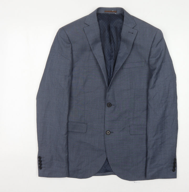 Next Men's Blue Blazer Jacket, Size 38, Regular Fit