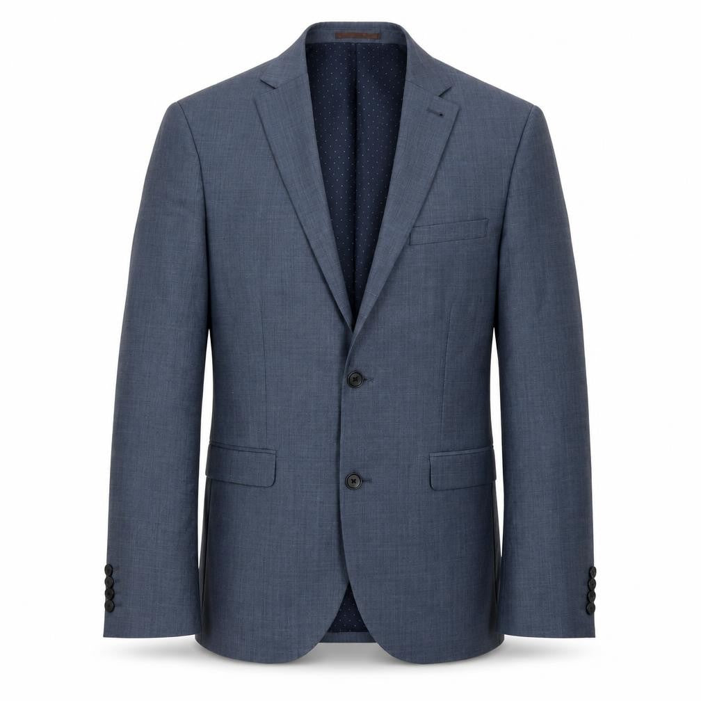 Front view of Next Men's Blue Blazer Jacket, size 38, Regular Fit