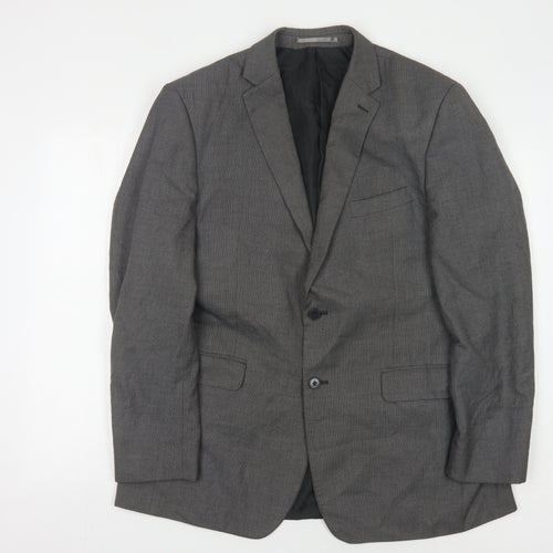 Scott & Taylor Men's Grey Regular Fit Jacket Blazer 42R