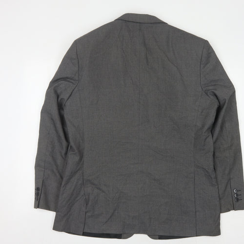 Scott & Taylor Men's Grey Regular Fit Jacket Blazer 42R