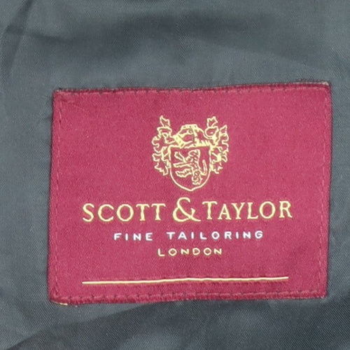 Scott & Taylor Men's Grey Regular Fit Jacket Blazer 42R
