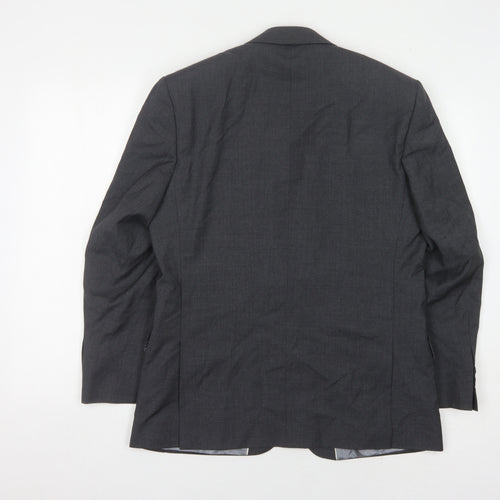 Racing Green Grey Classic Men's Blazer, Size 38 Short
