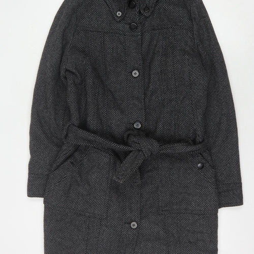 O'Neill Women's Black Mid-Length Belted Coat XL