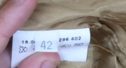 Delmod Women Brown Check Blazer Size 14 Autumn