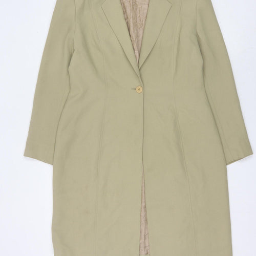 Mila Paoli Women Beige Long Blazer Size 14