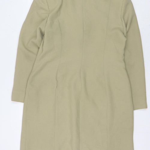 Mila Paoli Women Beige Long Blazer Size 14