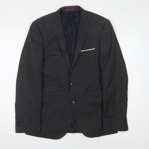 Burton Menswear Men's Grey Slim Fit Blazer 38R