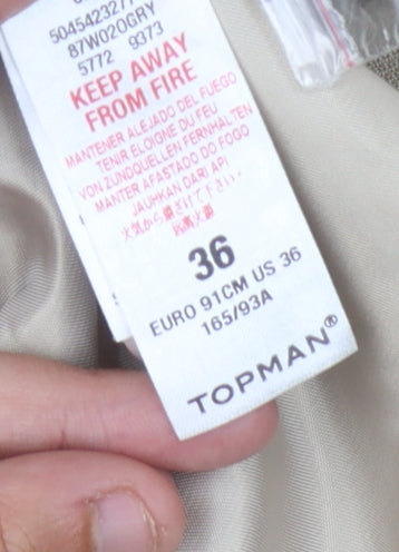 Topman Men's Beige Suit Waistcoat Size 36