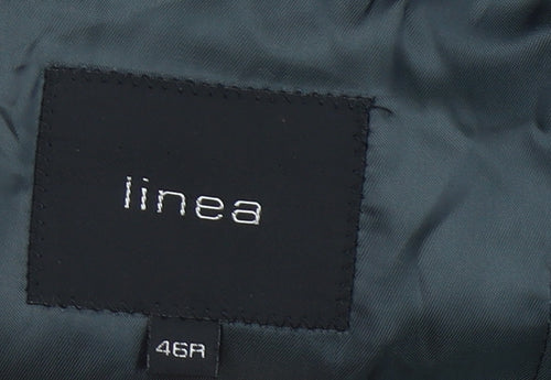 Linea Men's Grey Blazer Jacket 46R Linen