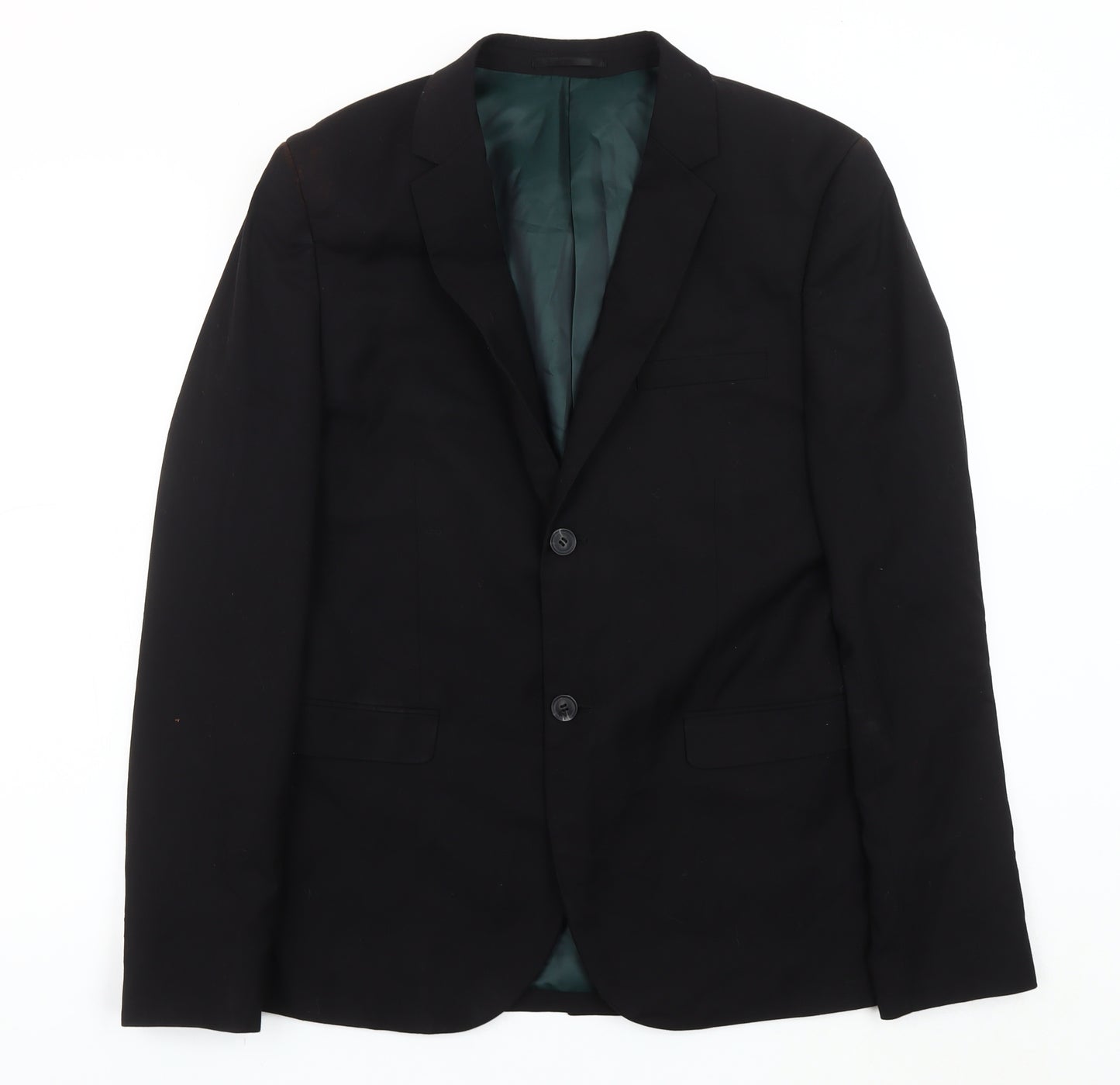 Topman Men's Black Slim Fit Blazer 42 Regular