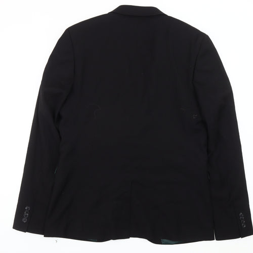 Topman Men's Black Slim Fit Blazer 42 Regular