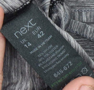Next Women's Grey Activewear T-Shirt Size 14