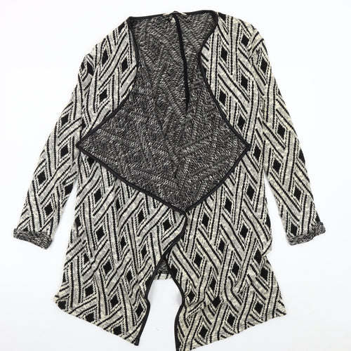 Miss Selfridge Women's Geometric Open Front Cardigan Size 8