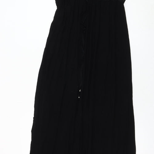 Monsoon Women's Black Maxi Dress Size 10 Sleeveless