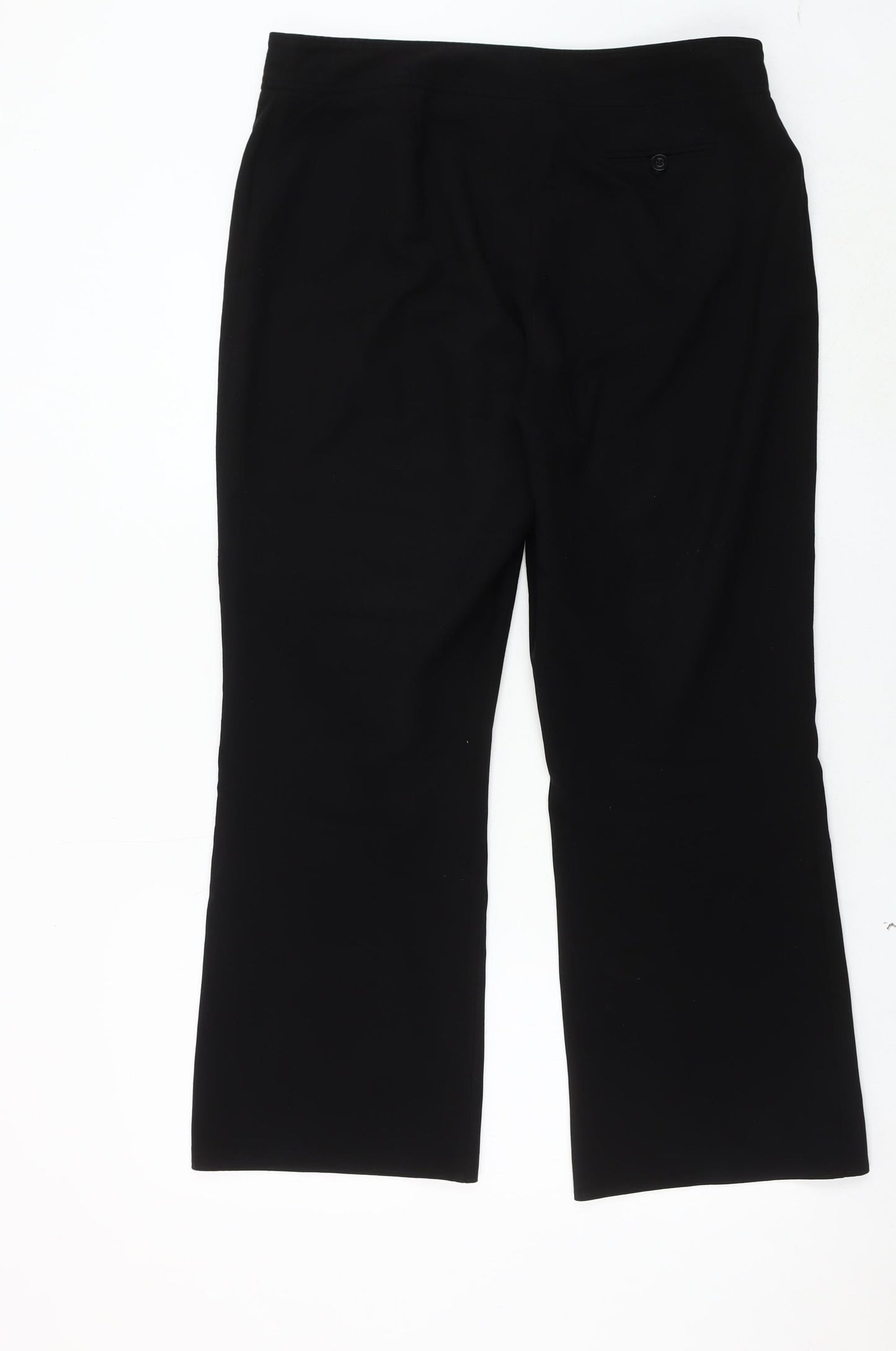 BHS Women's Black Straight Trousers Size 16