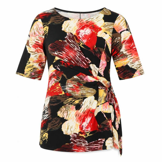 Front view of Klass Women's Multicoloured Wrap Blouse, size 12