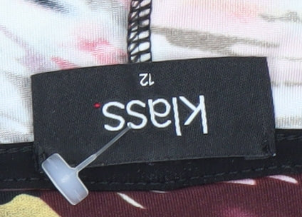 Klass Women's Multicoloured Wrap Blouse, Size 12