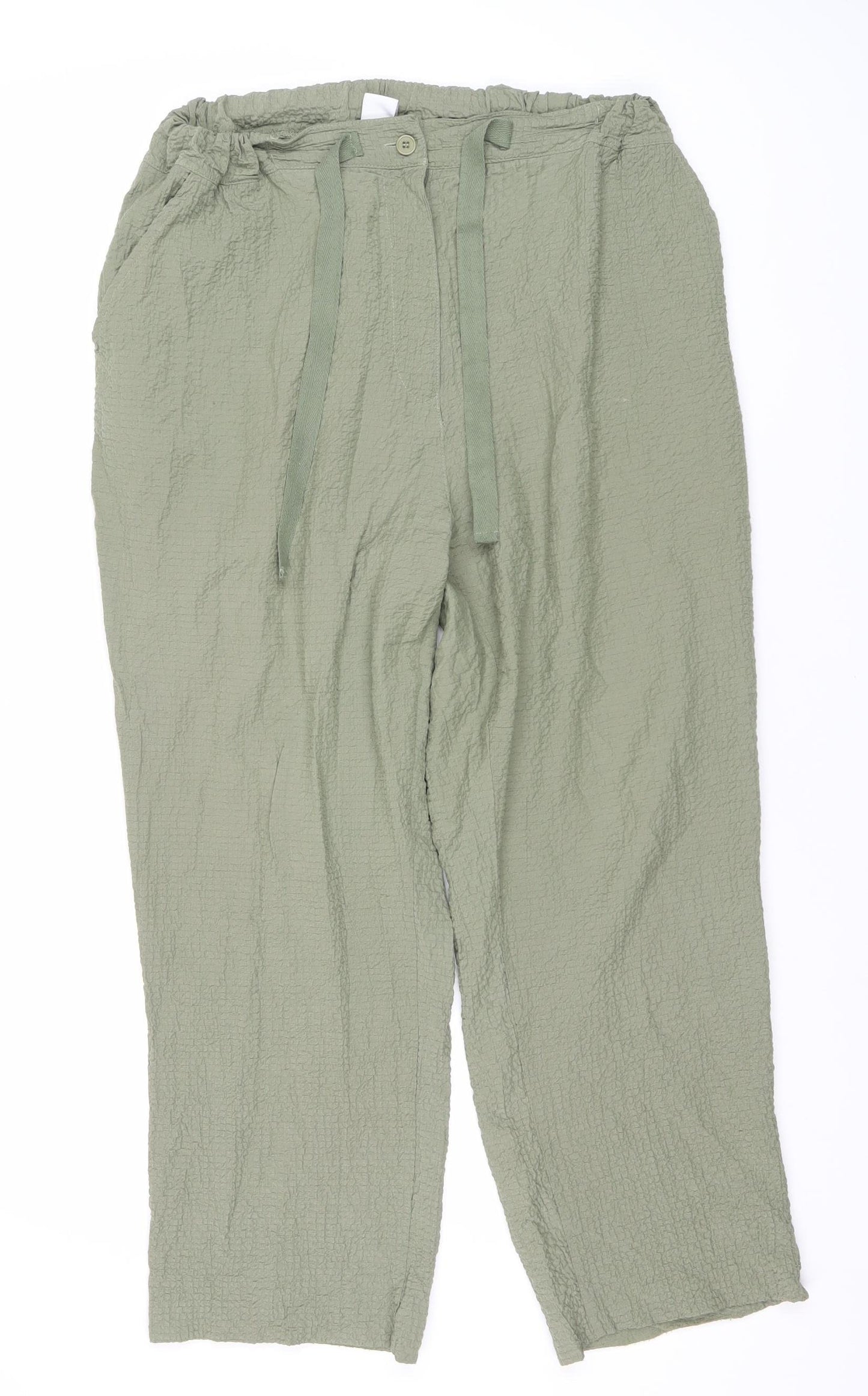 Cotton Traders Women's Green Trousers Size 14