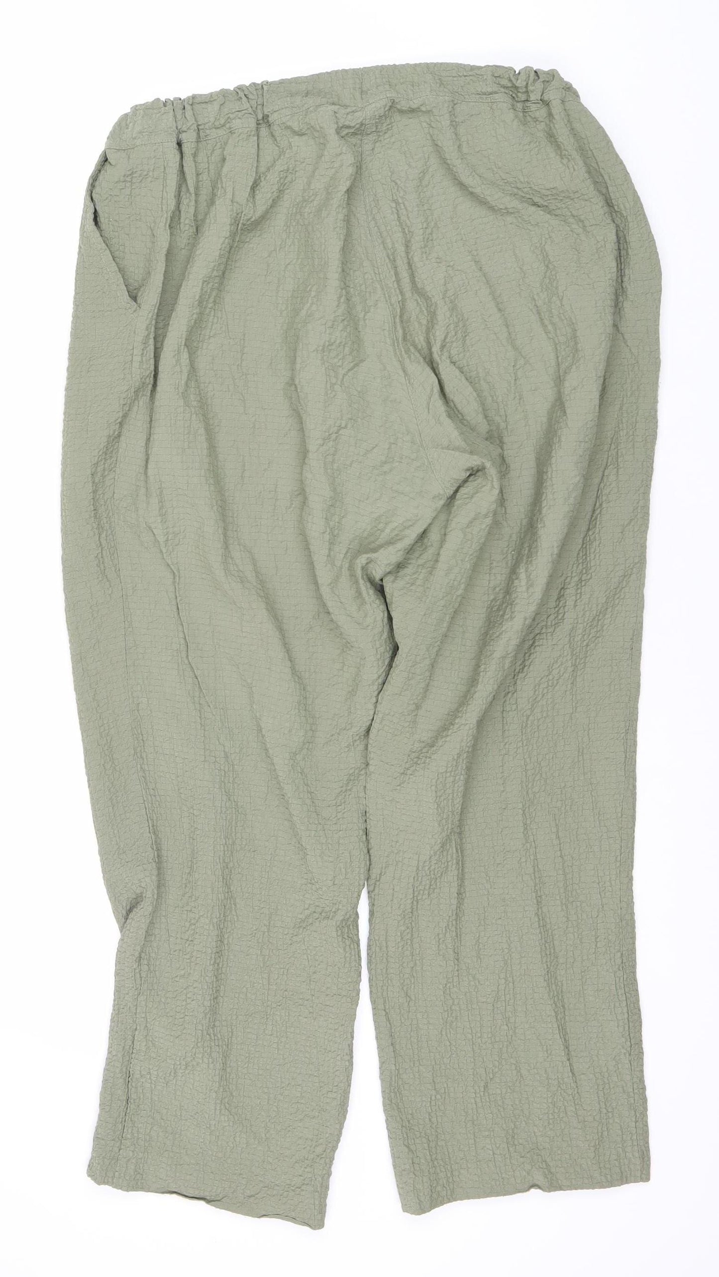 Cotton Traders Women's Green Trousers Size 14