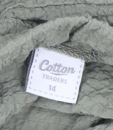 Cotton Traders Women's Green Trousers Size 14