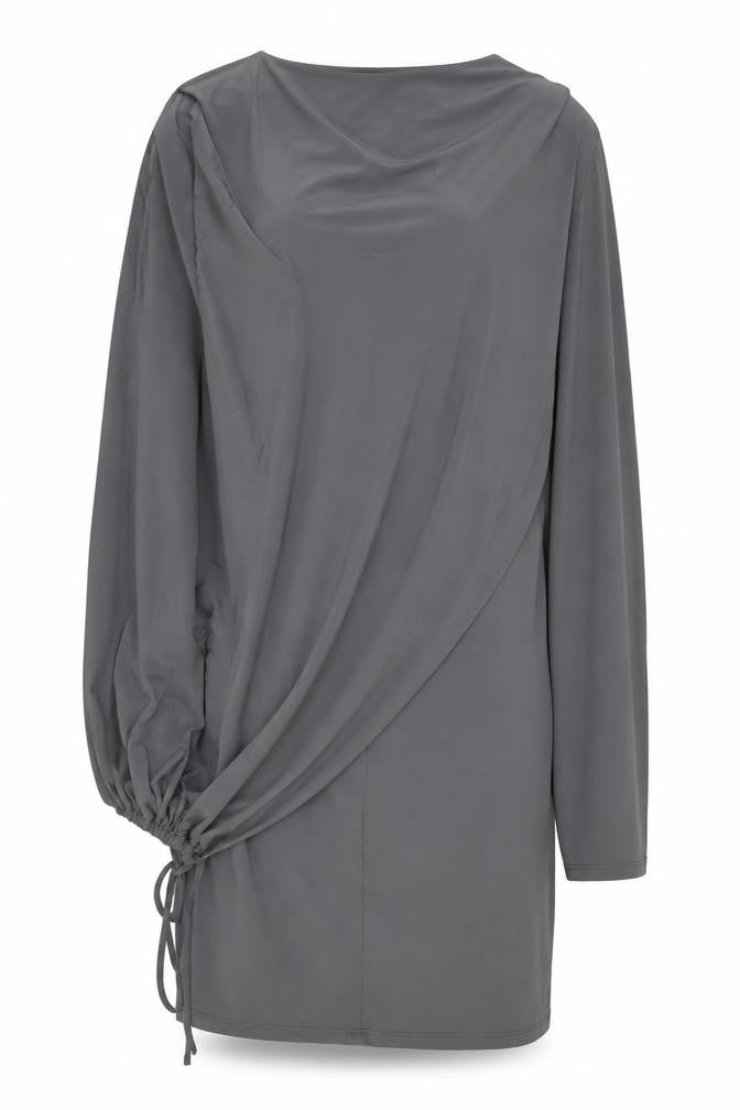 Front view of Zara Women’s Grey Dress, size S, Woven