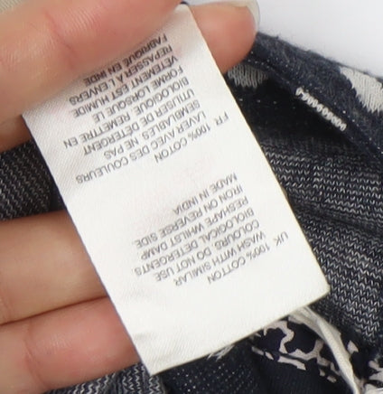 White Stuff Women's Blue Polka Dot Blouse Size 10