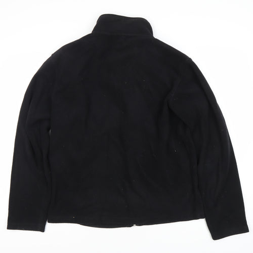 Dunnes Women's Black Fleece Jacket Size L Casual