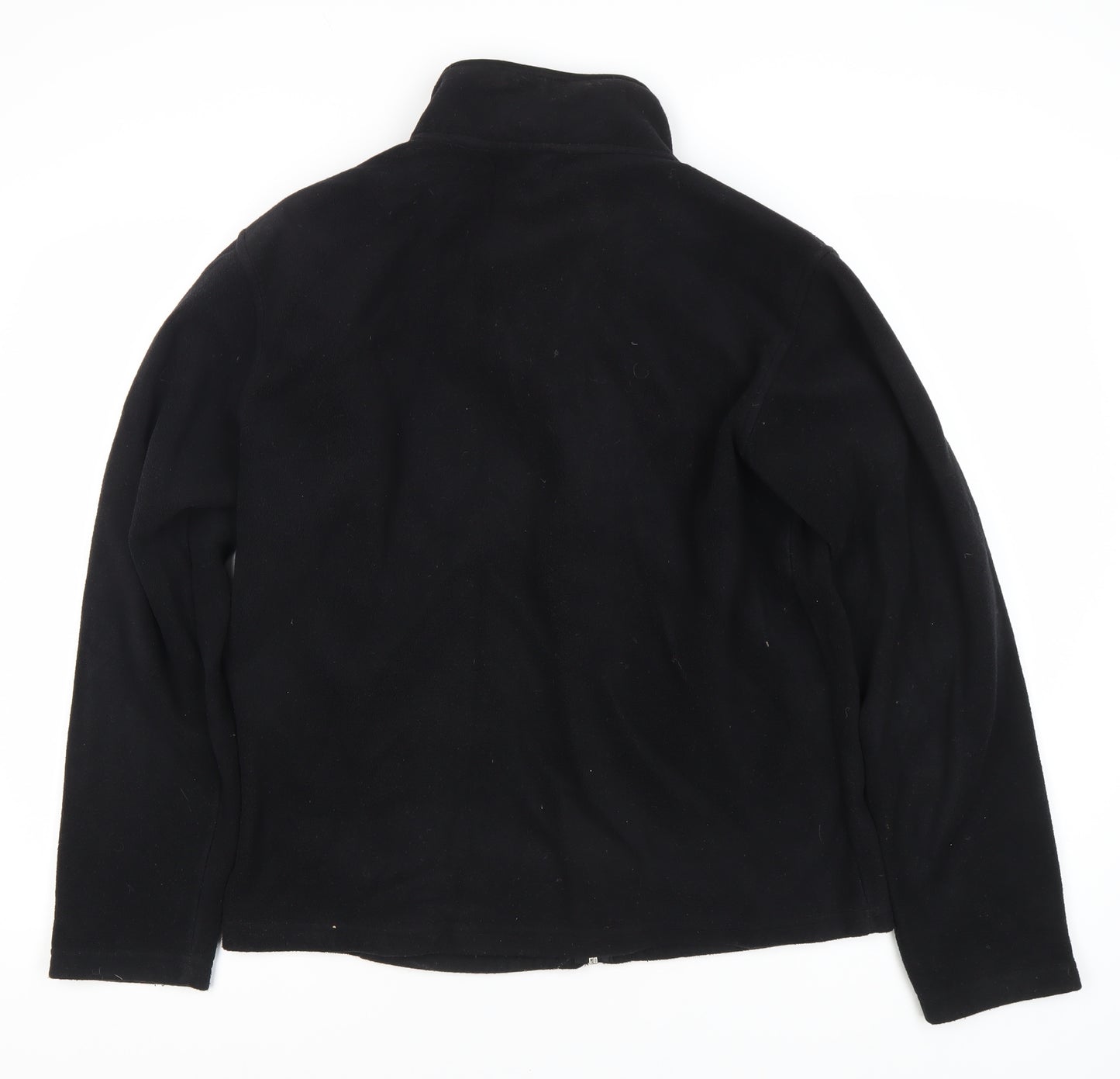 Dunnes Women's Black Fleece Jacket Size L Casual