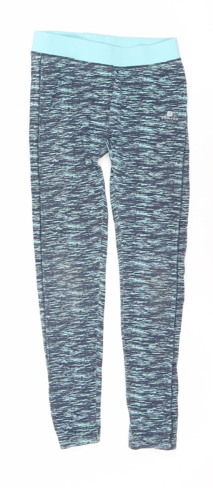 Decathlon Girls' Blue Ankle Leggings - 9-10 Years
