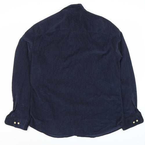 Jack & Jones Men's Blue XL Long Sleeve Button-Up Shirt