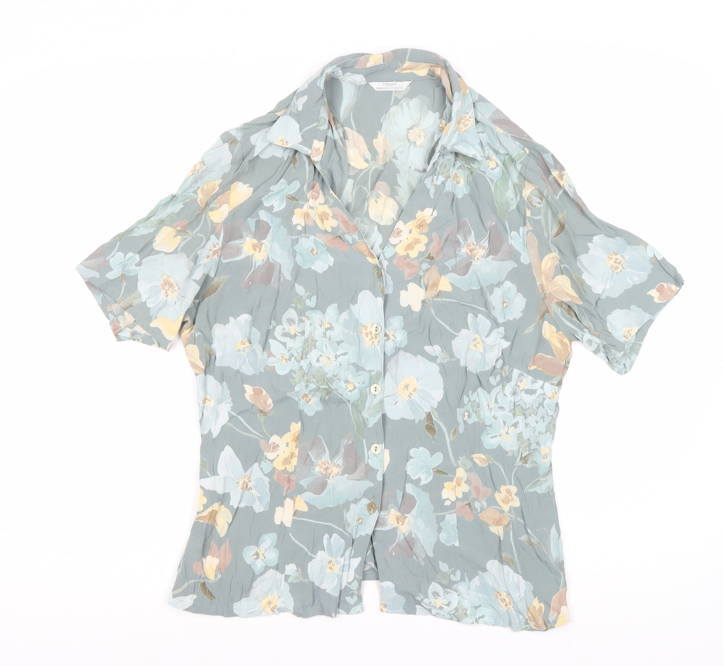 Marks and Spencer Women's Floral Blouse, Size 16