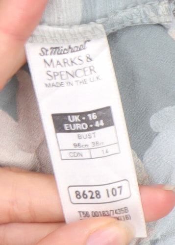 Marks and Spencer Women's Floral Blouse, Size 16