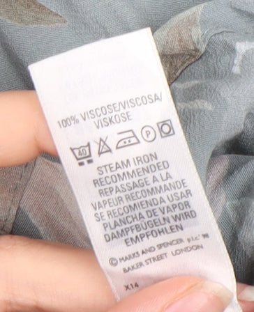 Marks and Spencer Women's Floral Blouse, Size 16