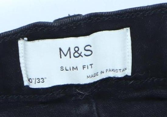 Marks and Spencer Men's Black Slim Fit Jeans