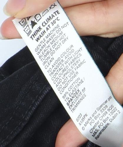 Marks and Spencer Men's Black Slim Fit Jeans