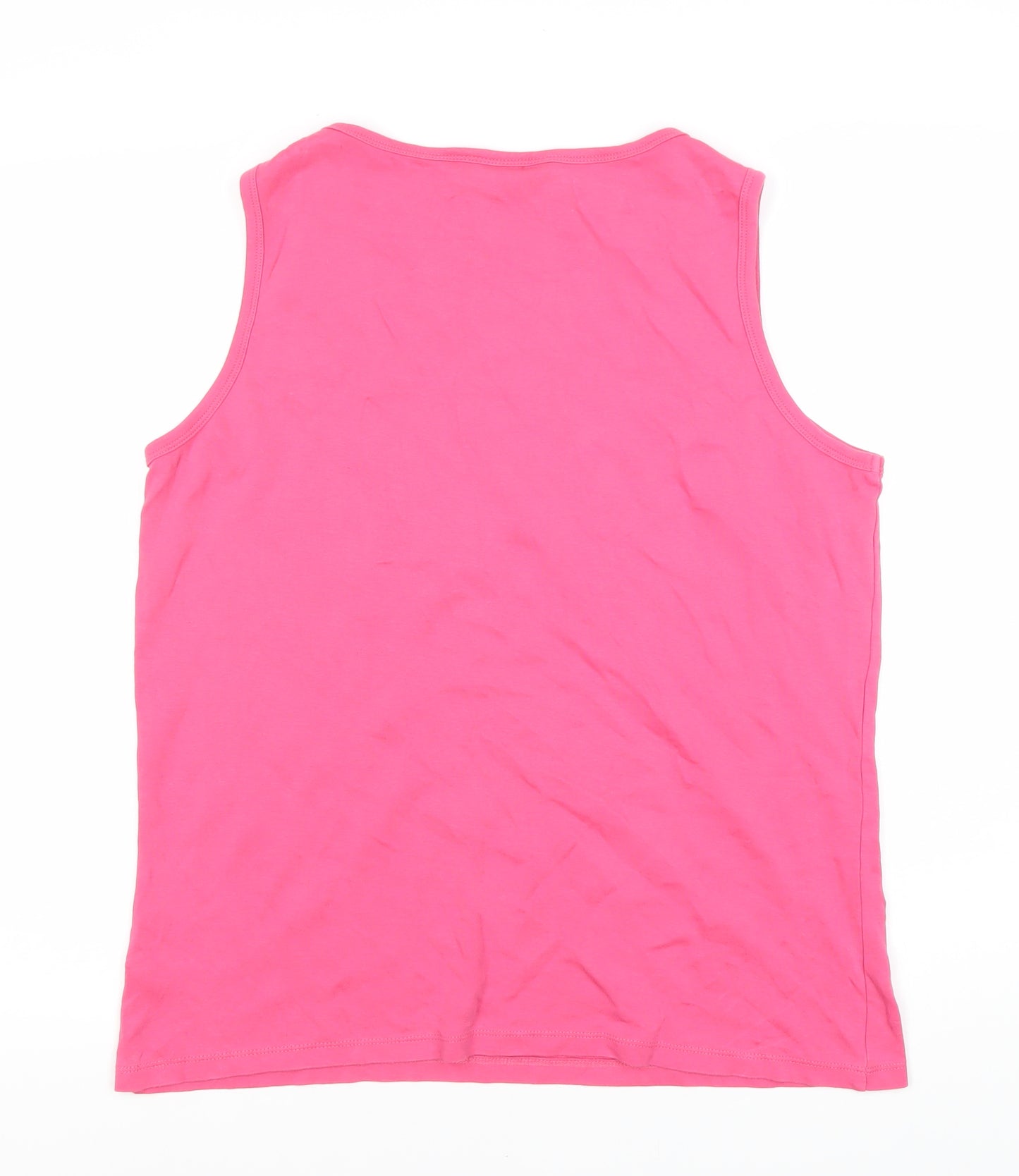 Casual Collection Women's Pink Tank, Size 20, Scoop Neck