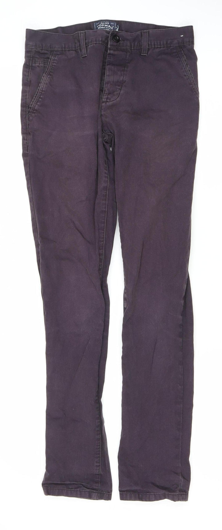 Topman Unisex Skinny Purple Chino Jeans Size 30