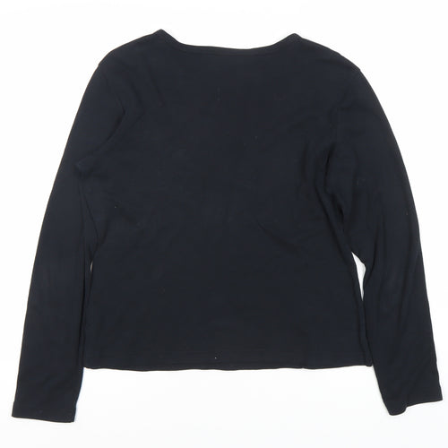 Mexx Women's Black Long Sleeve T-Shirt Size L