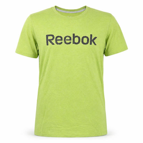 Reebok Men's Green Short Sleeve Logo T-Shirt - S