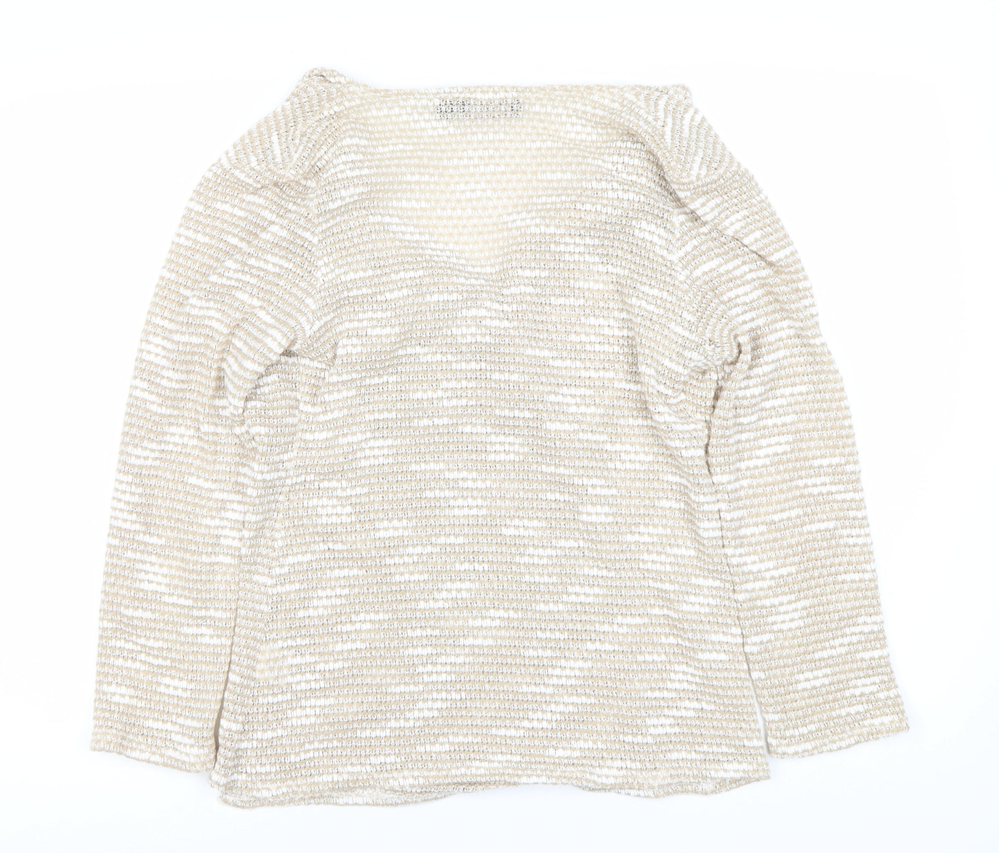 Saloos Women's Beige Chunky-Knit Jumper Size 12