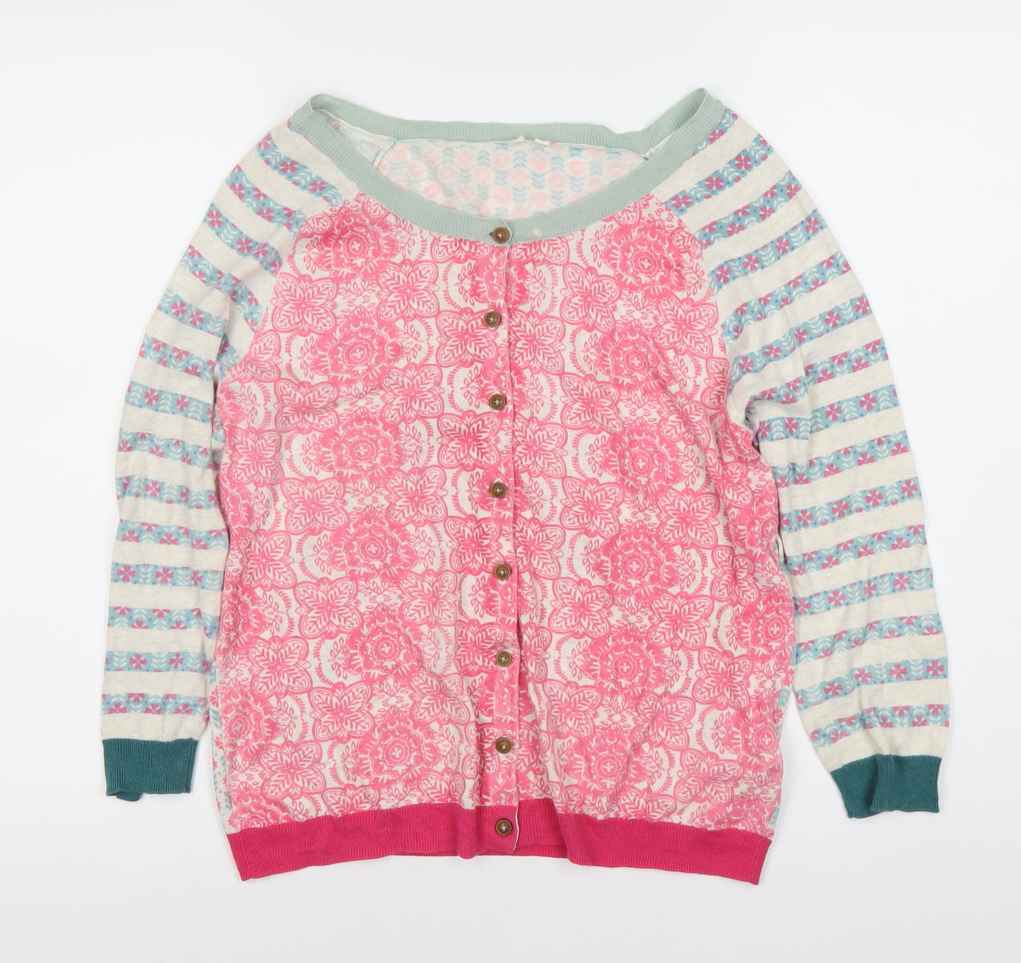 White Stuff Women's Multicoloured Cardigan Size 12