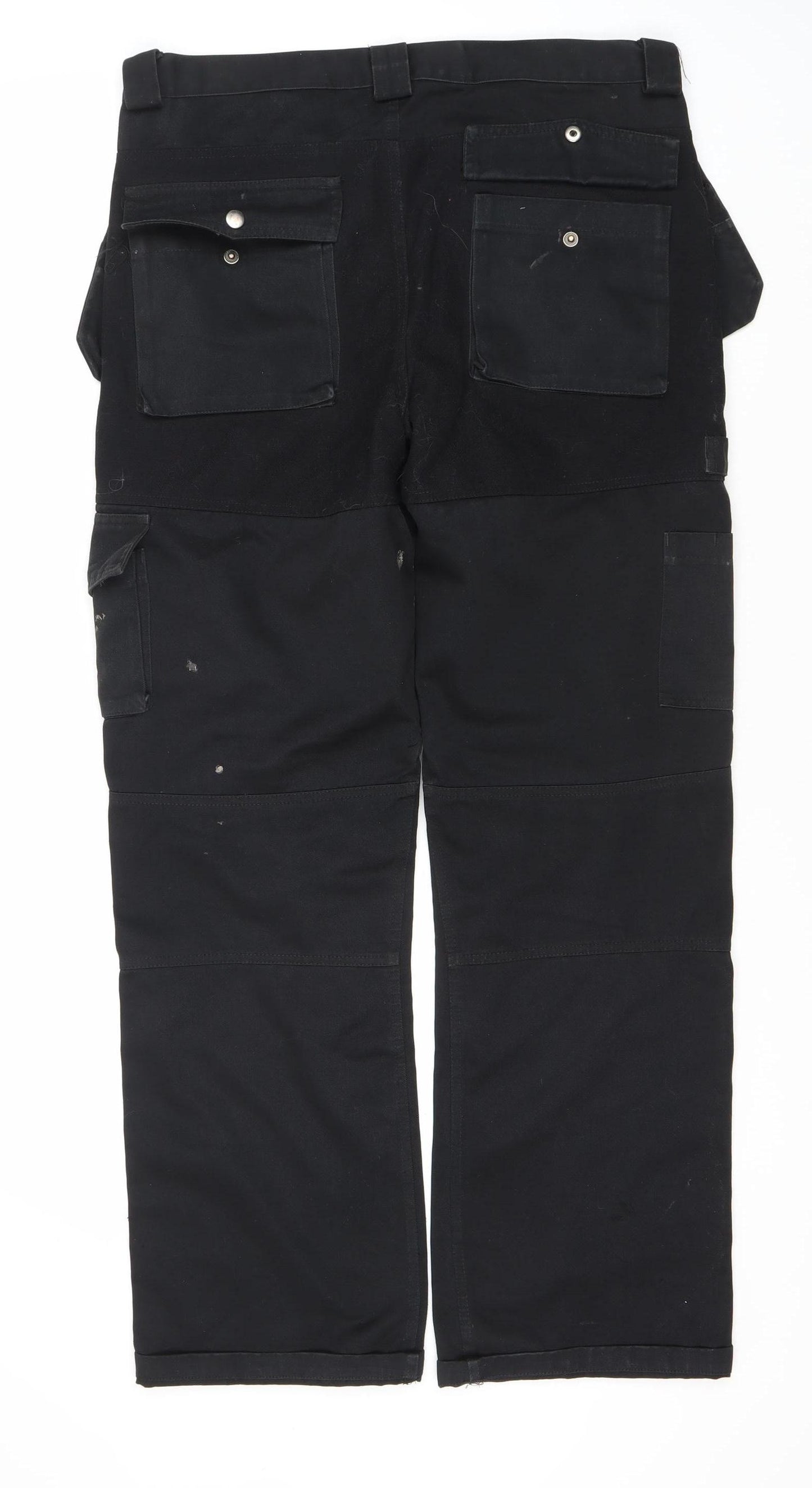 DeWALT Men's Black Cargo Work Trousers Size 34