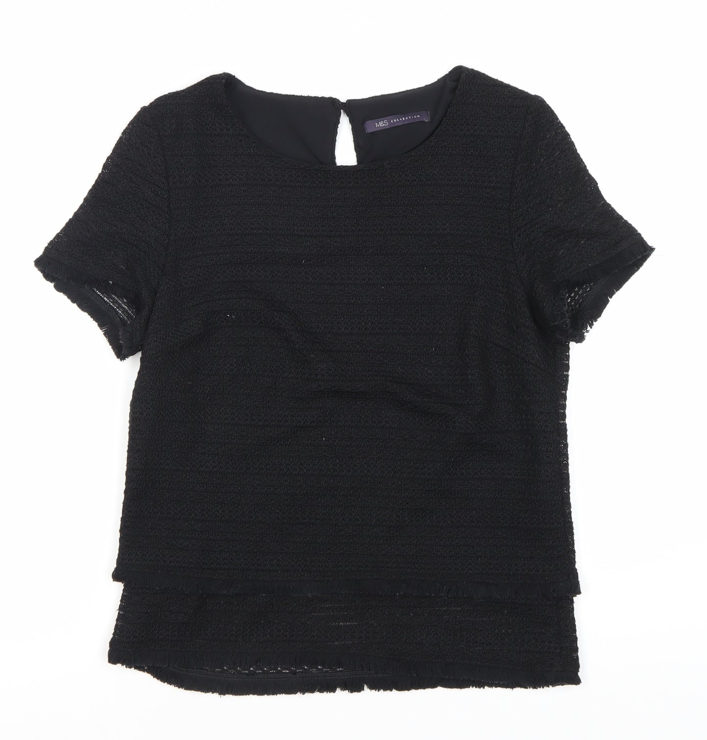 Marks and Spencer Black Women's Short Sleeve Top