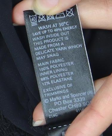 Marks and Spencer Black Women's Short Sleeve Top