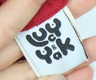 Lucy & Yak Women's Red Handmade Cotton Trousers