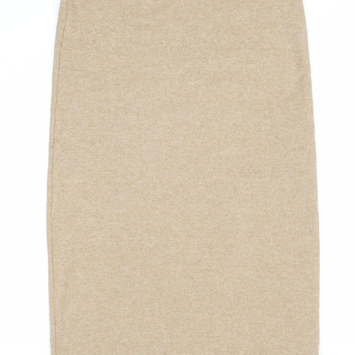 Zara Women's Beige Skirt - Size S