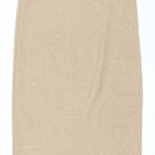 Zara Women's Beige Skirt - Size S