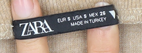 Zara Women's Beige Skirt - Size S