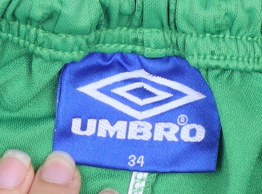 Umbro Men's Green Athletic Shorts - Size 34