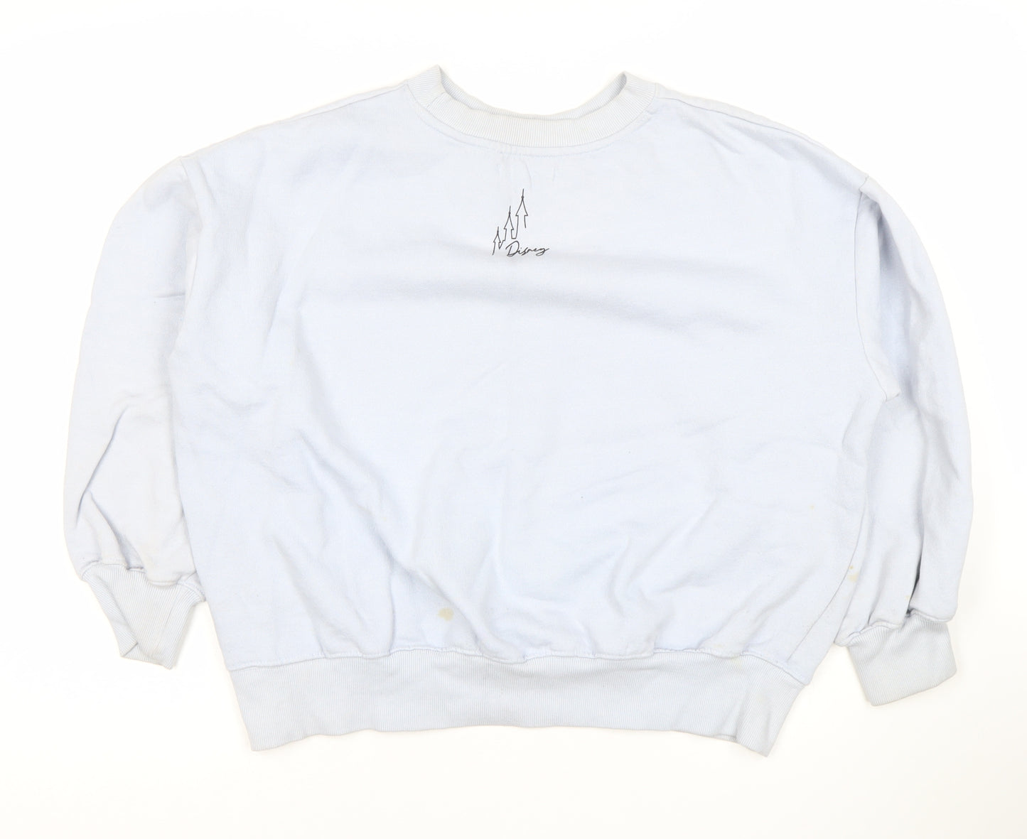 Reserved Women's White Pullover Sweatshirt, S, Cartoon Print